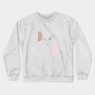 Woman face Crewneck Sweatshirt